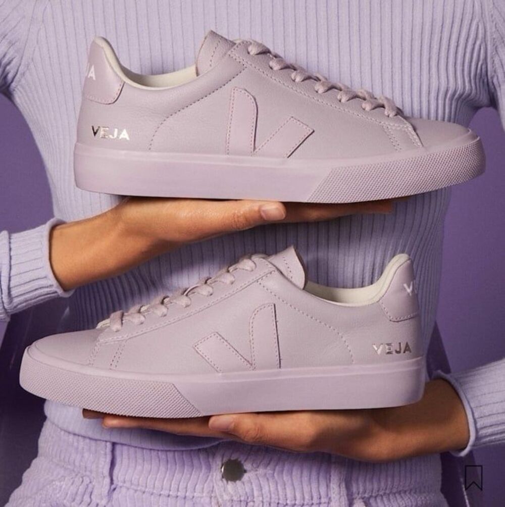 Veja Campo Leather Full Parme Lilac Purple Sneakers Womens Size 11.5 CP0503323
